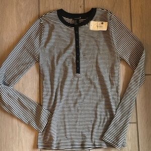 Forever 21 Striped Henley NWT